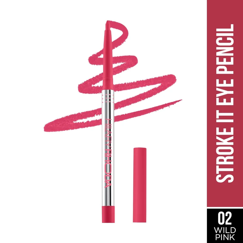 Hilary Rhoda Stroke It Eye Pencil | Coloured Eyeliner and Kajal Pencil | Easy Glide & Quick-Drying Formula | Matte Finish | Built-in Sharpener | 0.26g (Wild Pink | Shade 02) thumbnail 2